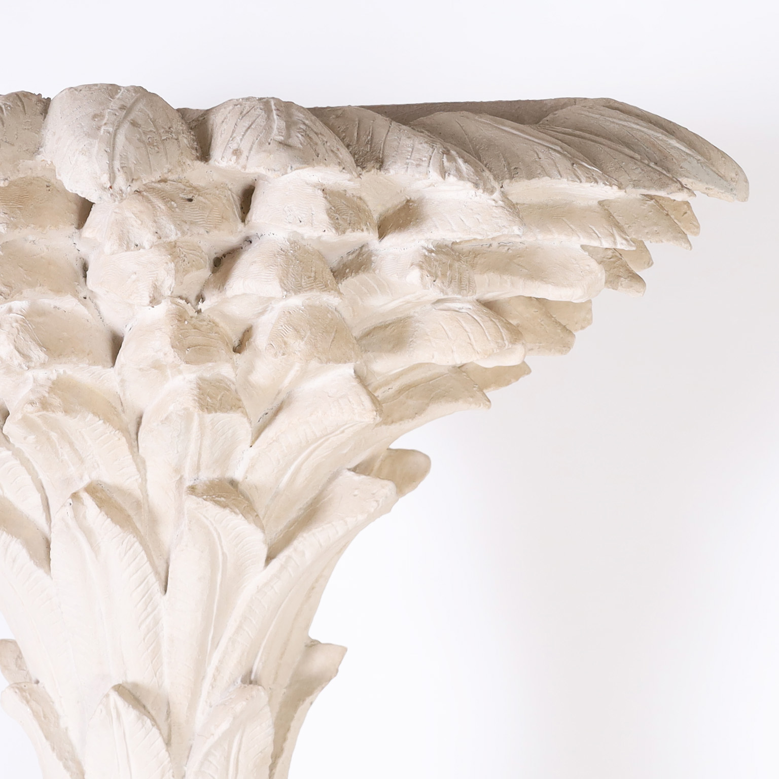 Pair of Mid Century Palm Tree Decorative Sculpture with Seashells