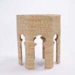 Moorish Style Woven Reed Stands or Tables from the F S Flores Collection