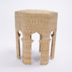 Moorish Style Woven Reed Stands or Tables from the F S Flores Collection