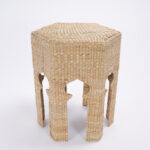 Moorish Style Woven Reed Stands or Tables from the F S Flores Collection