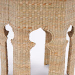 Moorish Style Woven Reed Stands or Tables from the F S Flores Collection