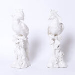 Pair of Vintage Blanc de Chine Bird or Parrot Figures