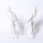 Pair of Vintage Blanc de Chine Bird or Parrot Figures