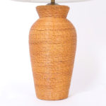 Pair of Mid Century Rattan and Reed Table Lamps