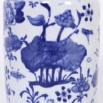 Pair of Blue and White Porcelain Tea Jars