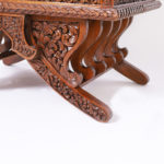 Pair of Antique Thai Rosewood Elephant Saddle Style Chairs