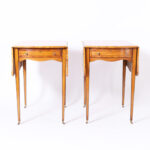 Pair of English George III Style Pembroke or Drop Leaf Tables