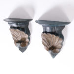 Pair of Anglo Indian Seashell Wall Brackets