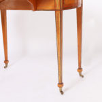 Pair of Vintage Adam Style One Drawer Drop Leaf Tables or Stands