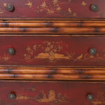 Pair of Mid Century Faux Bamboo Chinoiserie Chests