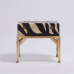 Pair of Mid Century British Colonial Style Faux Zebra Boxes on Stands