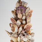 Vintage Pair of Grotto Style Seashell Encrusted Table Lamps