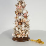 Vintage Pair of Grotto Style Seashell Encrusted Table Lamps