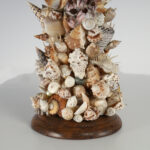 Vintage Pair of Grotto Style Seashell Encrusted Table Lamps