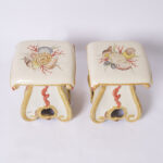 Pair of Grotto Style Italian Terra Cotta Garden Seats or Stands