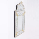 Vintage Pair of Italian Venetian Etched Wall Mirrors