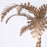 Pair of Life Size Vintage Metal Palm Tree Sculptures