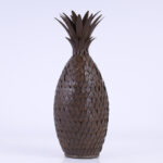 Vintage Pair of Metal Pineapple Sculptures