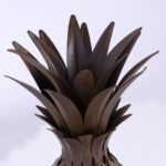 Vintage Pair of Metal Pineapple Sculptures