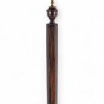 Vintage Pair of Neoclassic Macassar Wood Floor Lamps