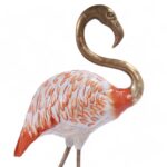 Vintage Porcelain and Bronze Pair of Flamingos or Birds