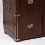 Vintage Pair of M. Hayat and Bros. Rosewood Campaign Chests or Cabinets