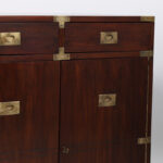 Vintage Pair of M. Hayat and Bros. Rosewood Campaign Chests or Cabinets