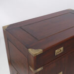 Vintage Pair of M. Hayat and Bros. Rosewood Campaign Chests or Cabinets