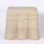 The Genevieve Pair of Wicker Drapery Ghost End Tables from The FS Flores Collection