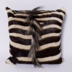 Pair of Zebra Hide Throw Pillows, Priced Individually