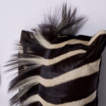 Pair of Zebra Hide Throw Pillows, Priced Individually