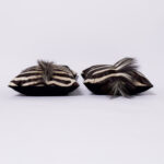 Pair of Zebra Hide Throw Pillows, Priced Individually