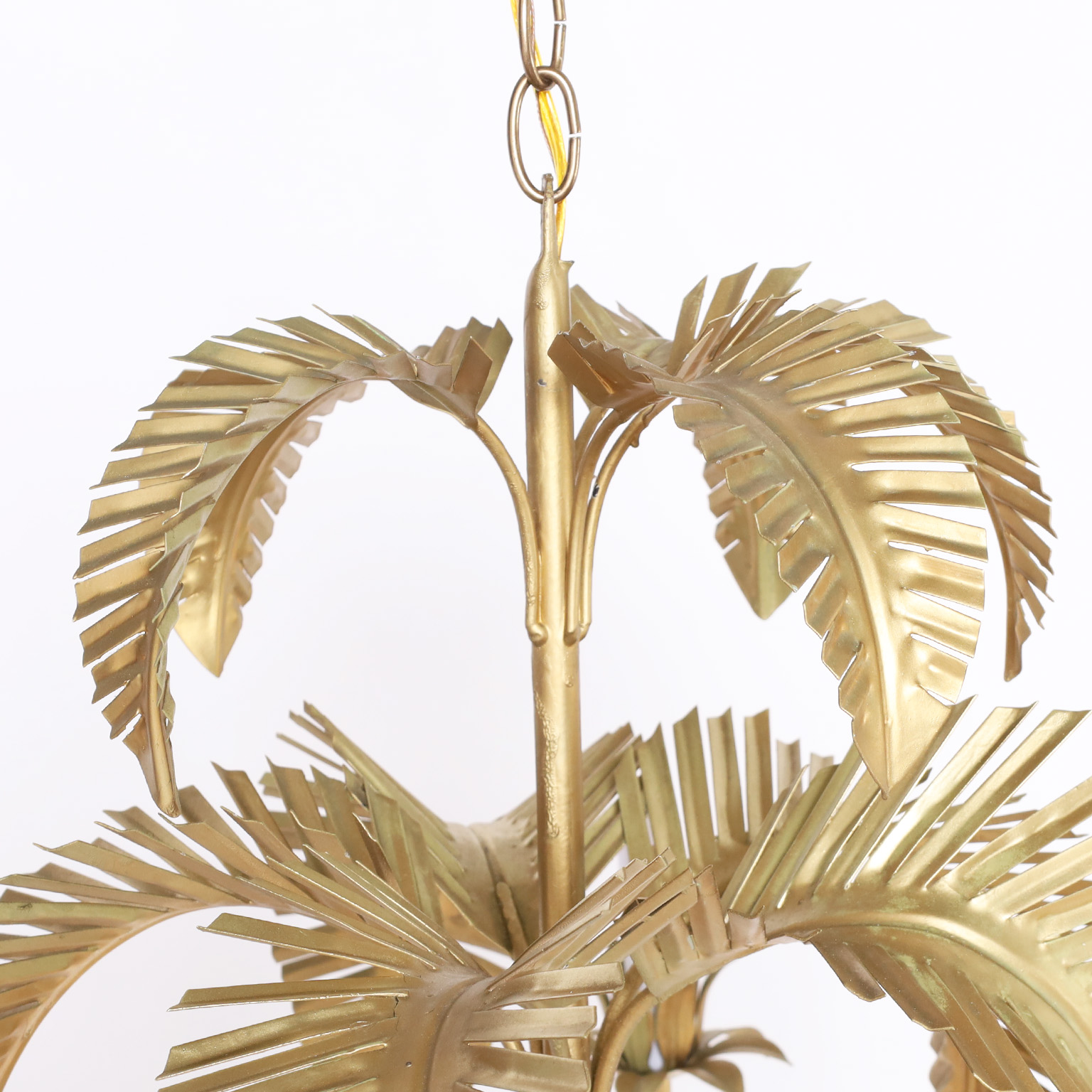 Vintage Italian Palm Tree Chandelier or Light Fixture