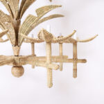 The Florencia Large Wicker Palm Leaf Chandelier from The FS Flores Collection
