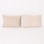 Two Down Filled Linen Throw Pillows