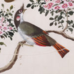 Antique Chinoiserie Pith Painting of Birds