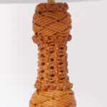 Pair of Vintage Table Lamps Wrapped in Rope