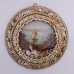 Antique Round British Colonial Sailors Valentine