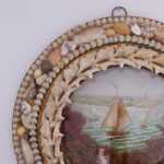 Antique Round British Colonial Sailors Valentine