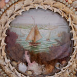 Antique Round British Colonial Sailors Valentine