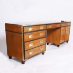Mid Century Campaign Style Desk by Baker
