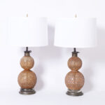 Pair of Vintage English Seltzer Bottle Table Lamps