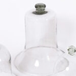 Set of Four Hand Blown Glass Garden Cloches Inbox, Priced Individually