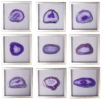 Collection of Nine Framed Agate Specimens