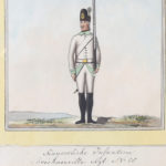 Set of Three Antique Watercolors of Austrian Military Uniforms