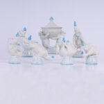 Italian Porcelain Seven Piece Set of Circus Bears by Andrea Spadini