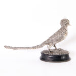 Antique English Silver Plate Pheasant Sculpture