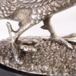 Antique English Silver Plate Pheasant Sculpture