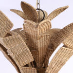 The Florencia Pequeña Wicker Palm Tree Chandelier from the FS Flores Collection