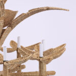 The Florencia Pequeña Wicker Palm Tree Chandelier from the FS Flores Collection